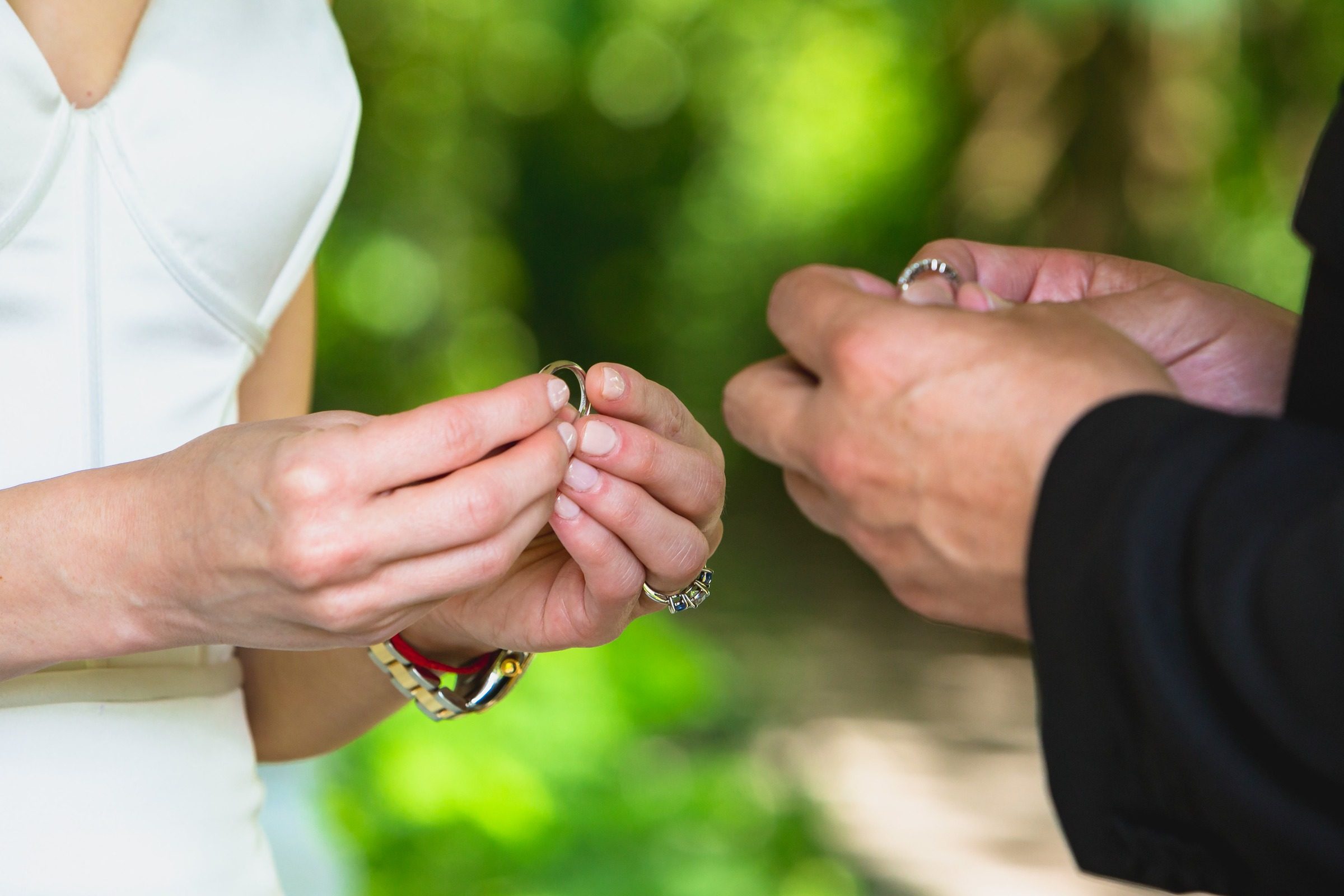 Rings exchanged at Ladies Pavilion
