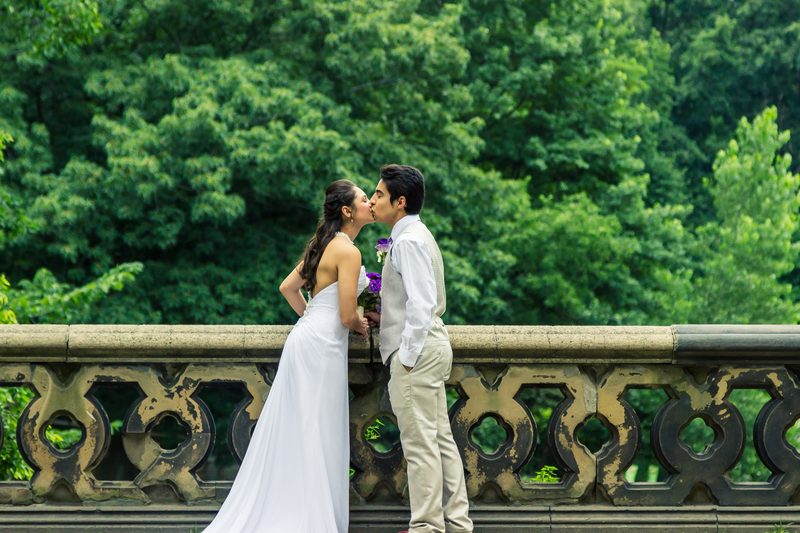 Real couple married in Central Park - New York City