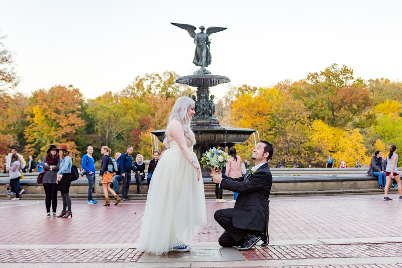 Real couple married in Central Park - New York City