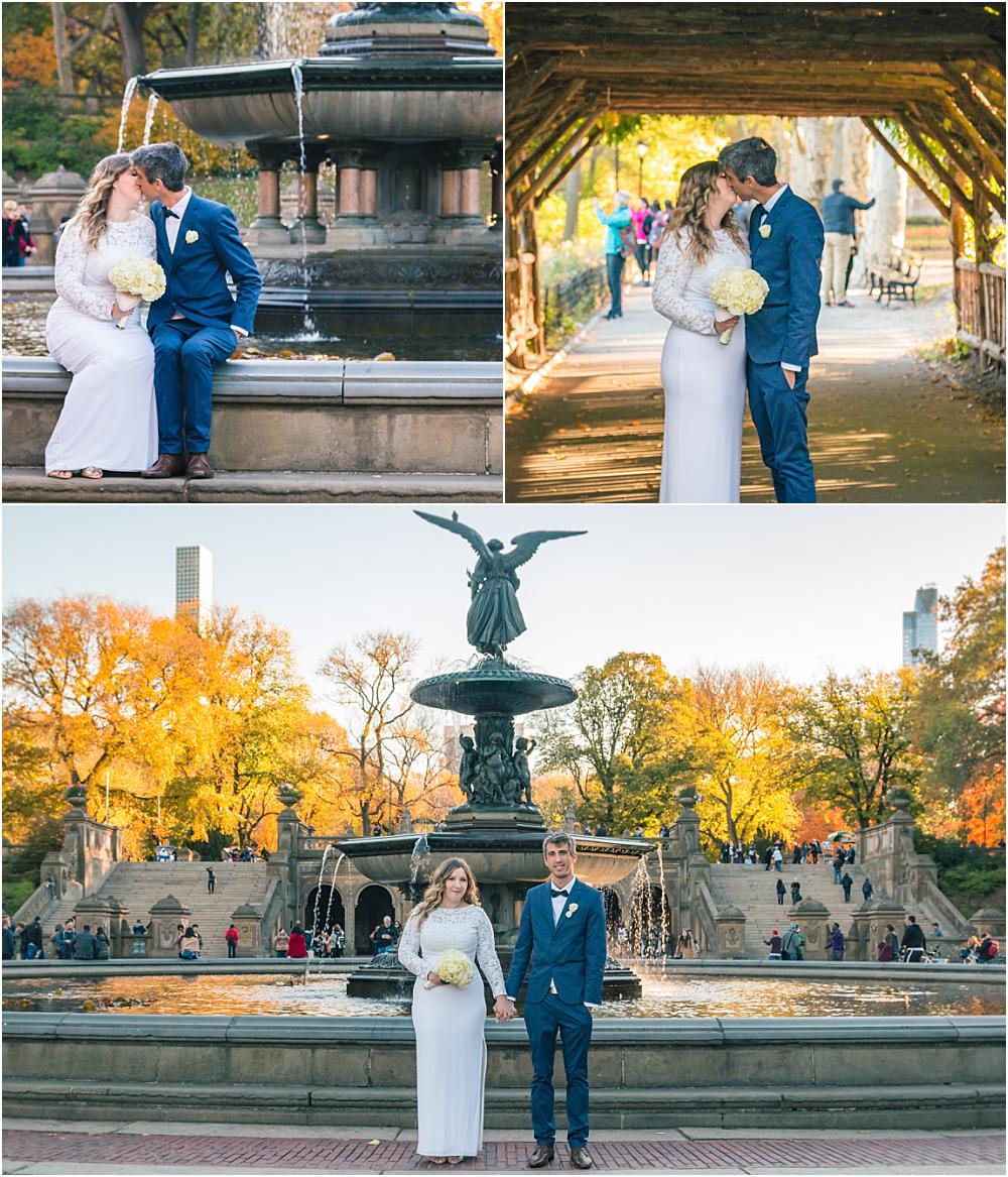 Bethesda Fountain Wedding in Central Park NYC